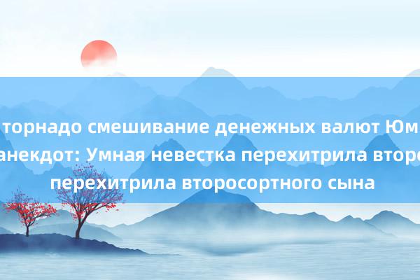 торнадо смешивание денежных валют Юмористический анекдот: Умная невестка перехитрила второсортного сына